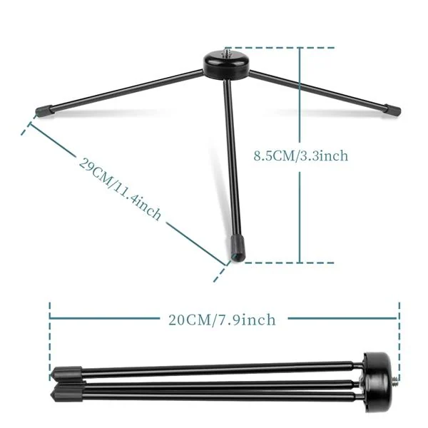10 inch Ring Light Iron Metal Bracket Bluetooth Set, product photo 9