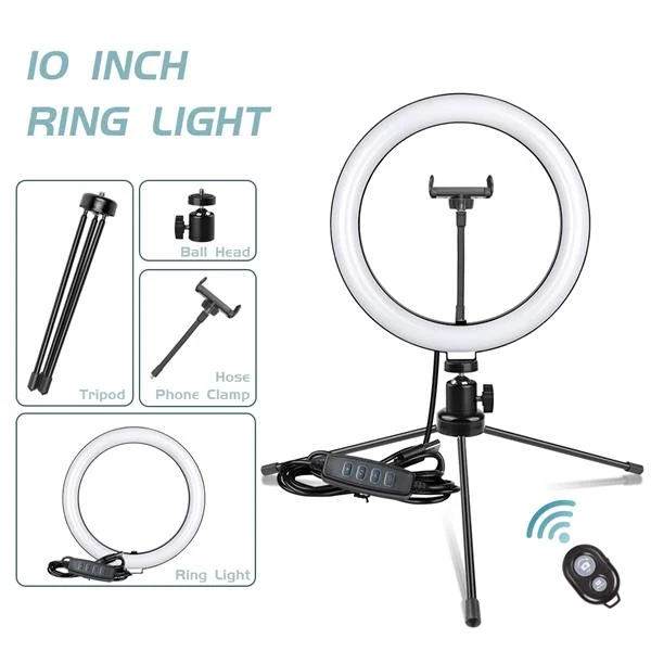 Side view of the ring light showing the thickness and heat dissipation design