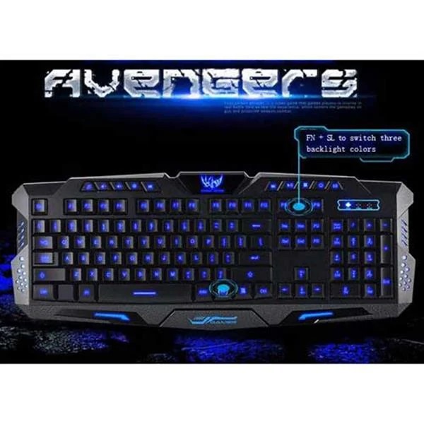 Retail carton and keyboard shown together for packaging reference