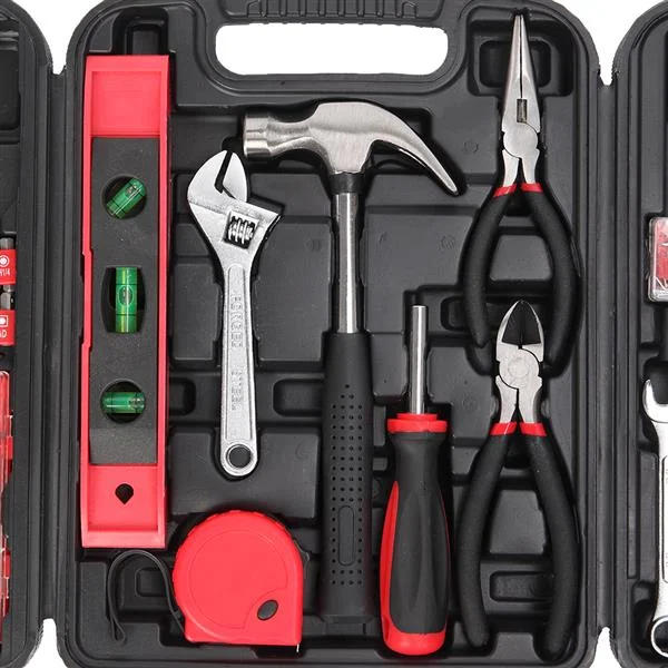 8oz hammer and other tools from the set arranged on a surface