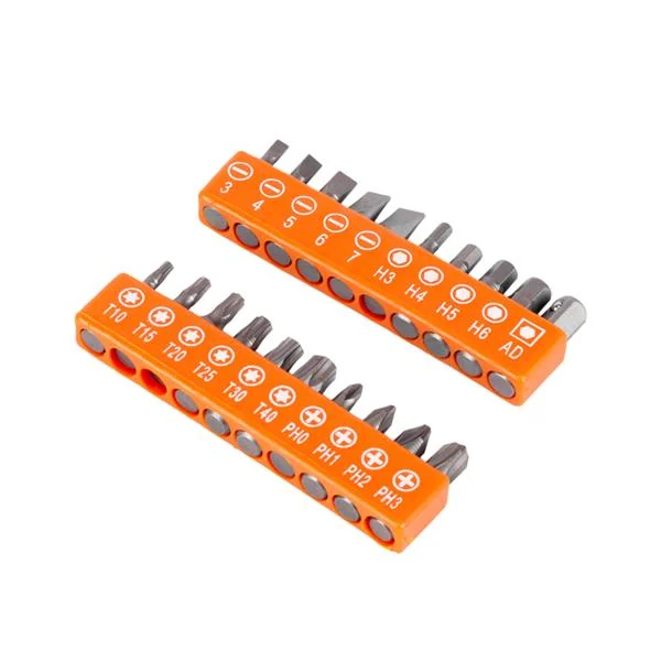 Top view of the orange case showing the compartment layout