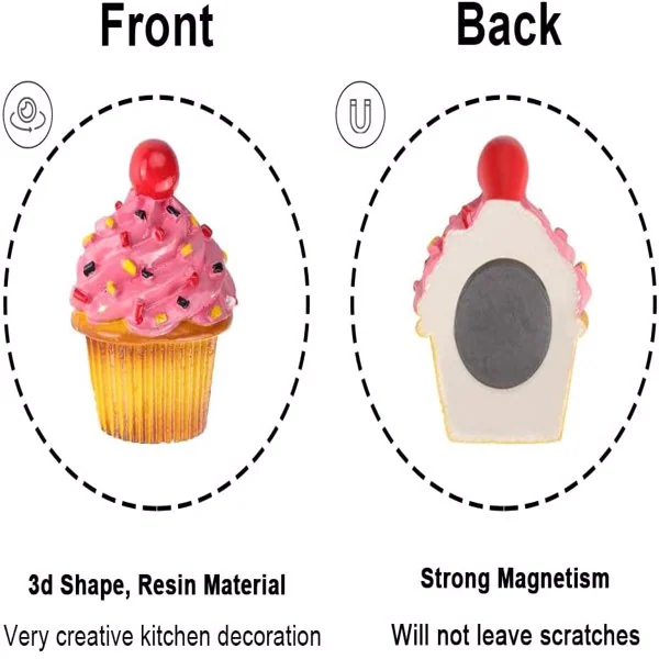 Packaged set of 6 magnets, clips, and sticky notes in a clear box