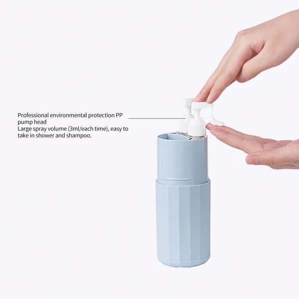 Toothbrush and toothpaste stored inside the cup, with the lid closed