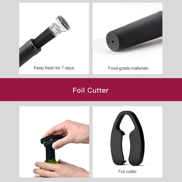 Compact wine opener set in a travel pouch, ready for use