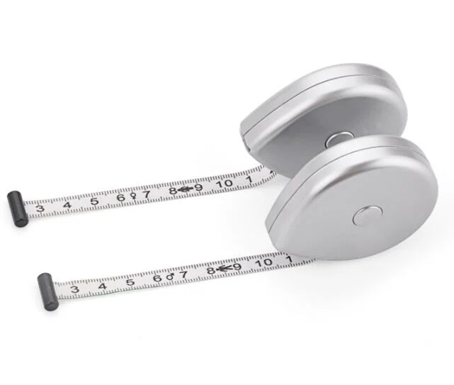 Tape measure in straw teardrop shape with a tapered end
