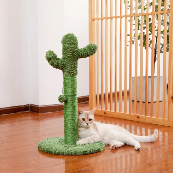 Side view showing the cactus shape and assembly design