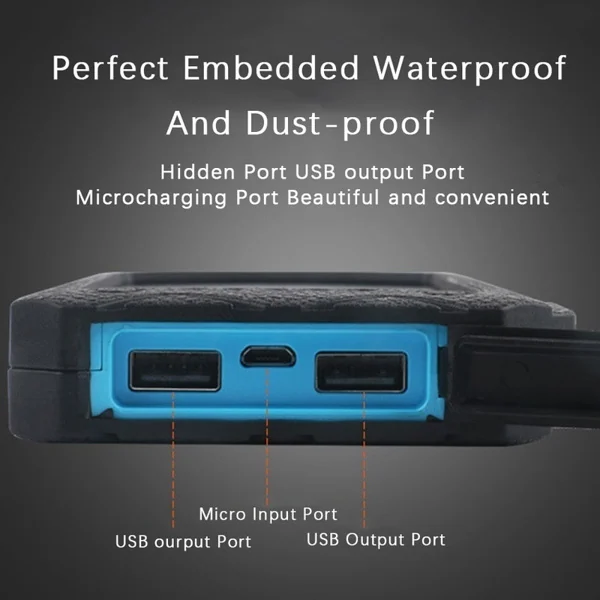 Side view of the power bank showing smooth, abrasion-resistant surface