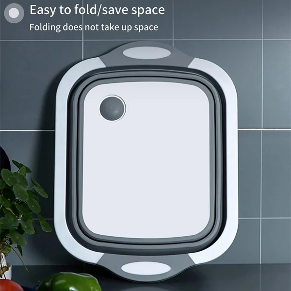 Retail carton with the folded basin inside, showing packaging and artwork