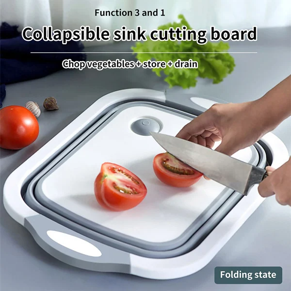 Basin used during a picnic, placed on a blanket with fruits and vegetables