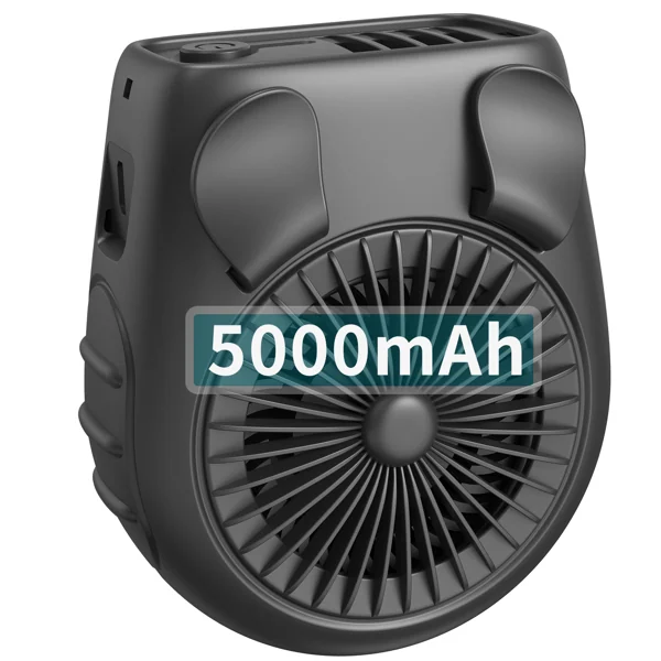Side view of the fan highlighting the compact size and sturdy clip