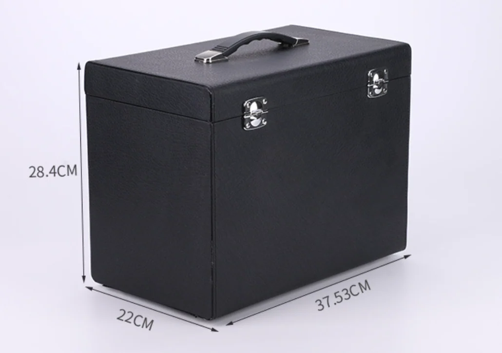 Side view of the case with the MDF frame and PU leather covering