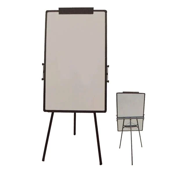 Whiteboard in a home office setting with a calendar and notes attached
