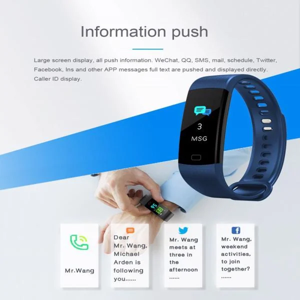 Smartwatch on a hand during swimming, demonstrating waterproof design