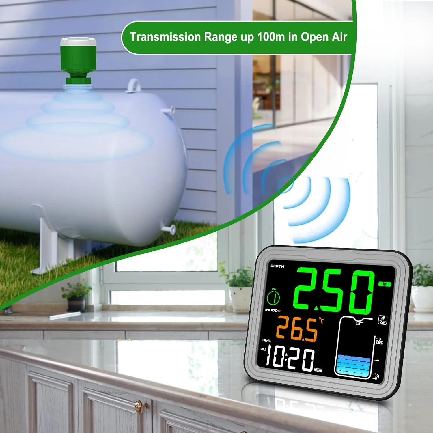 FT-0024 8 or 16 channel Wireless Ultrasonic Tank Liquid Level Meter - view 8