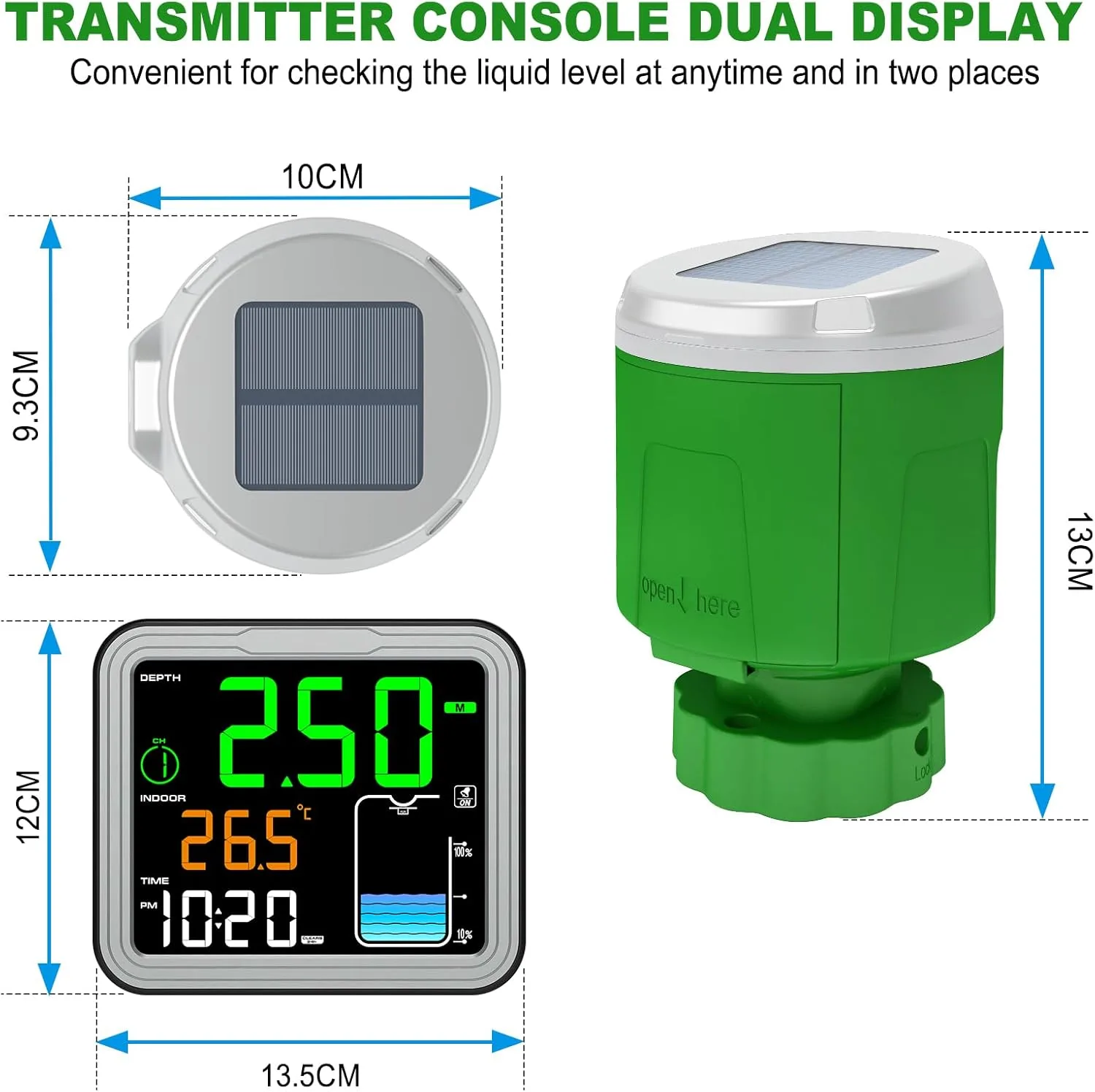 FT-0024 8 or 16 channel Wireless Ultrasonic Tank Liquid Level Meter - view 4