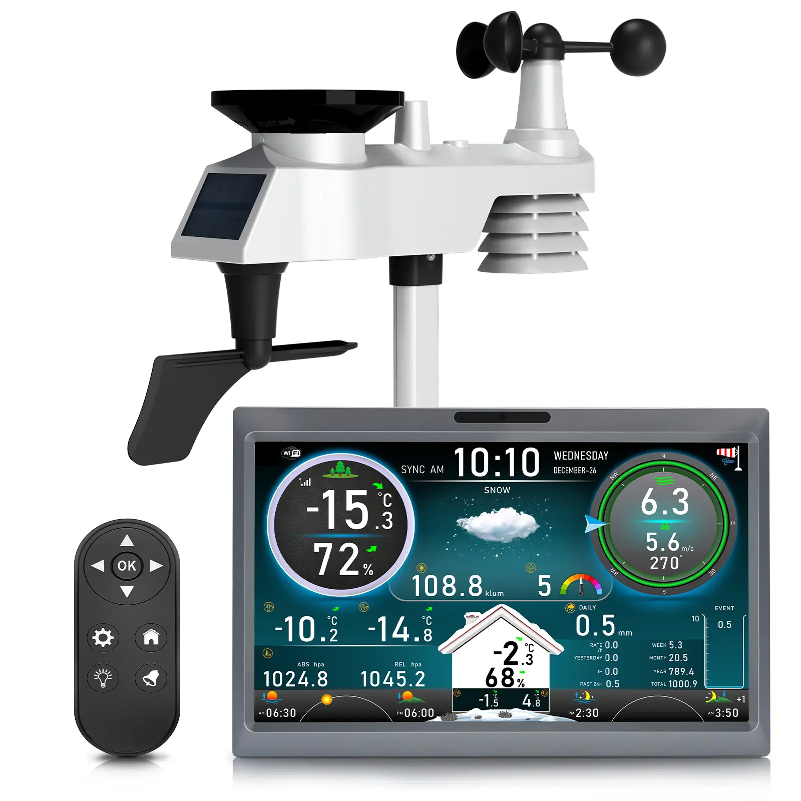 FT-1006 10.1 inch TFT Display WiFi Weather Station - view 10