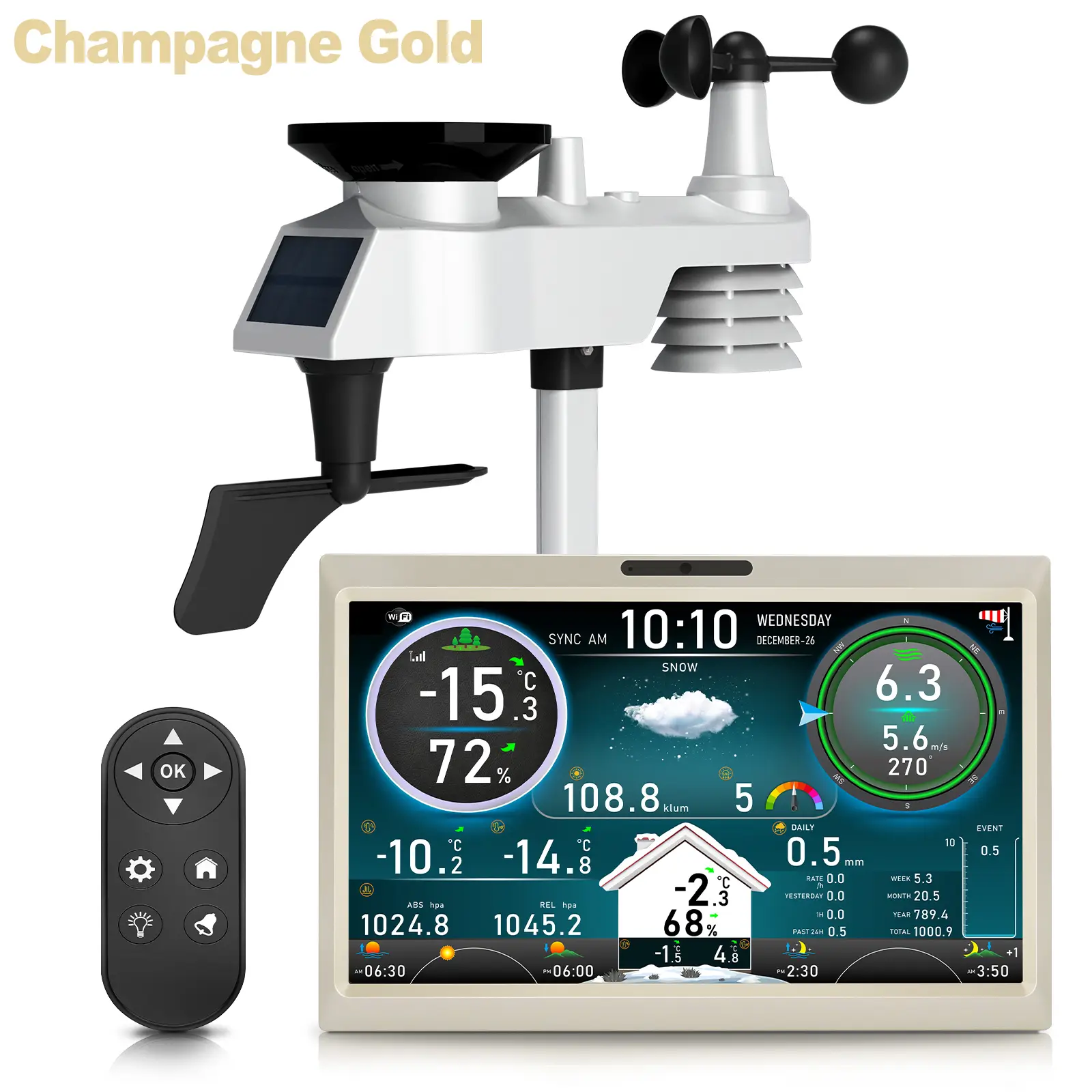 FT-1006 10.1 inch TFT Display WiFi Weather Station - view 7