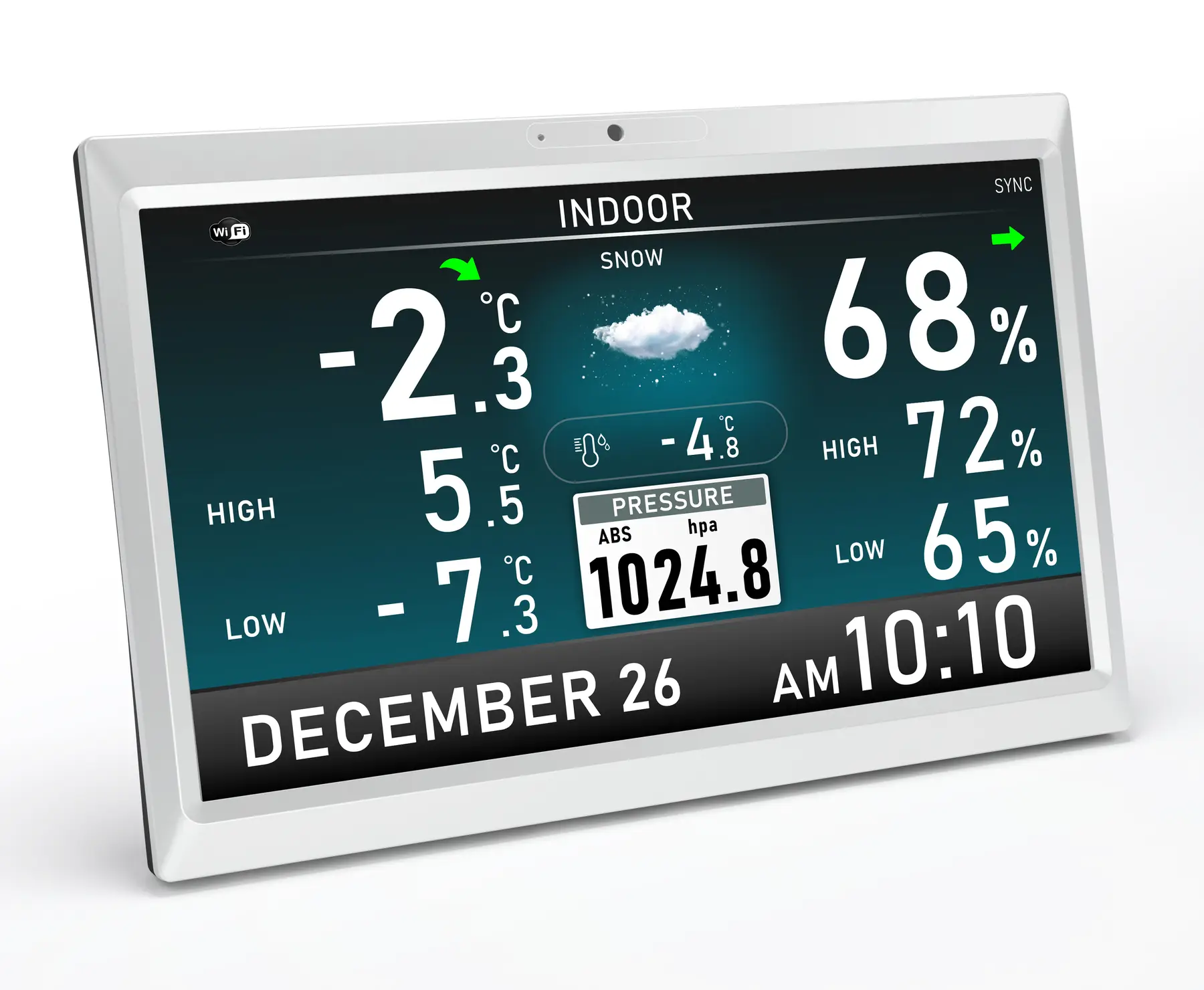 FT-1006 10.1 inch TFT Display WiFi Weather Station - view 2