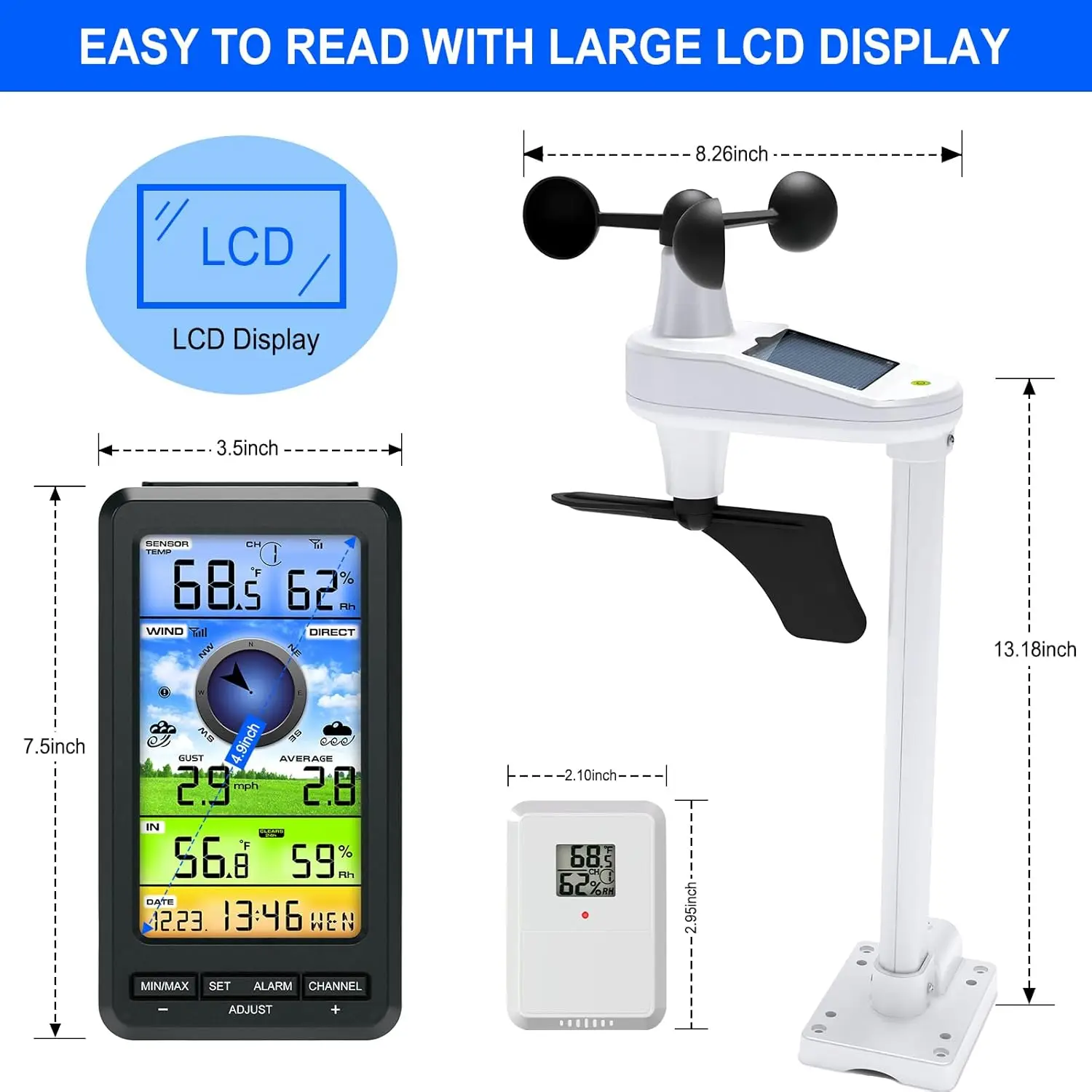 FT0214 Weather Station Wind Gauge - view 5