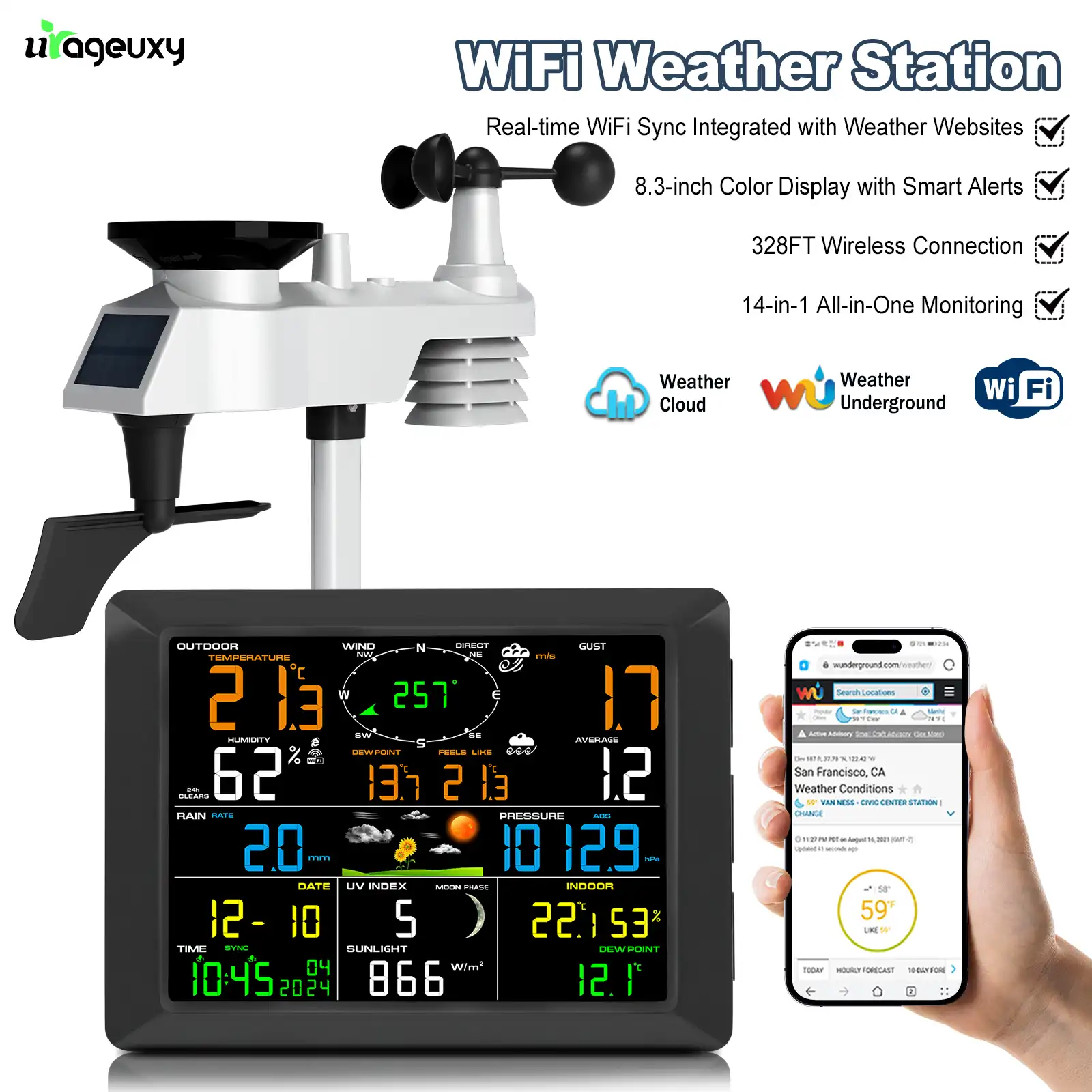 FT0310 WiFi Weather Station - view 2