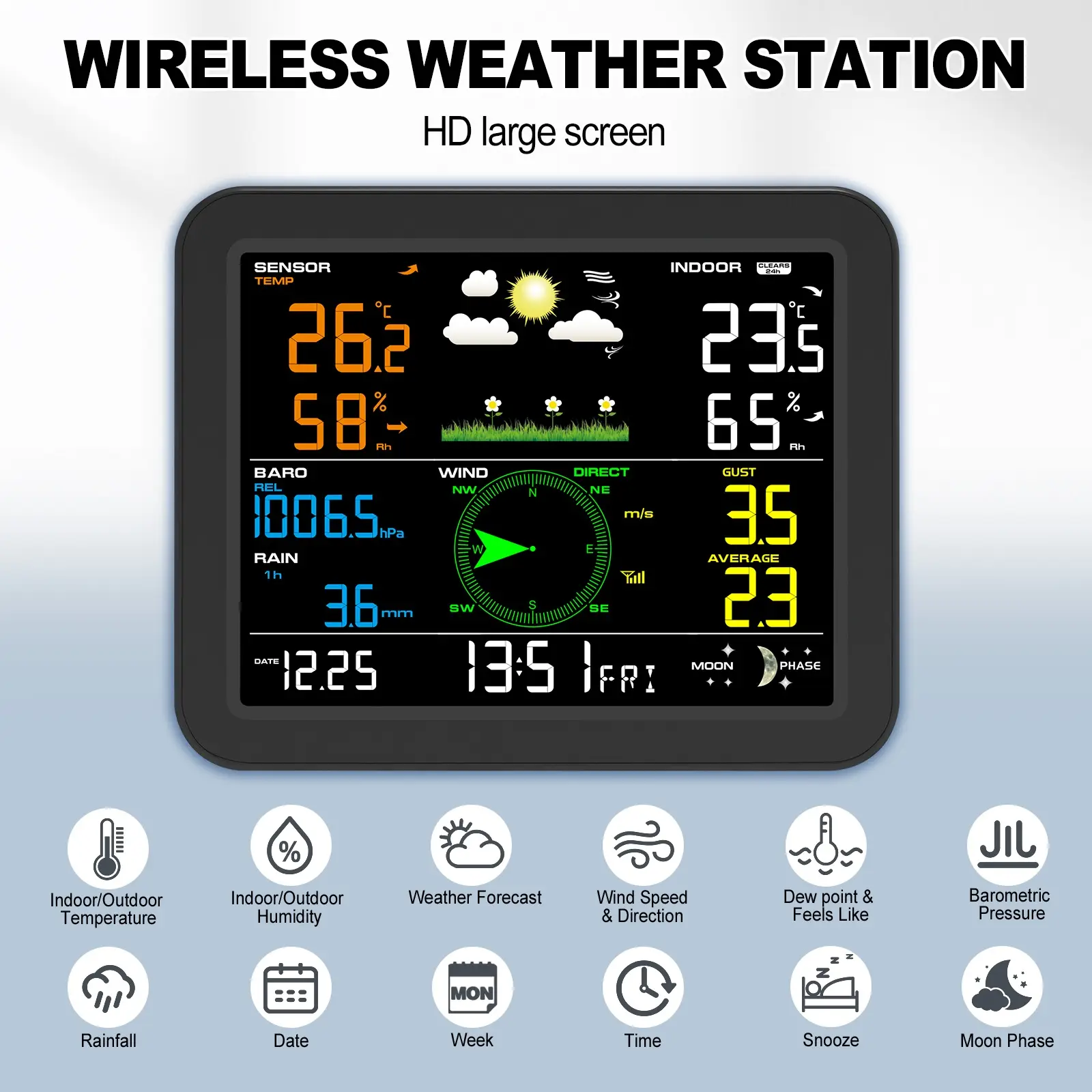 FT0342 RF Weather Station - view 2