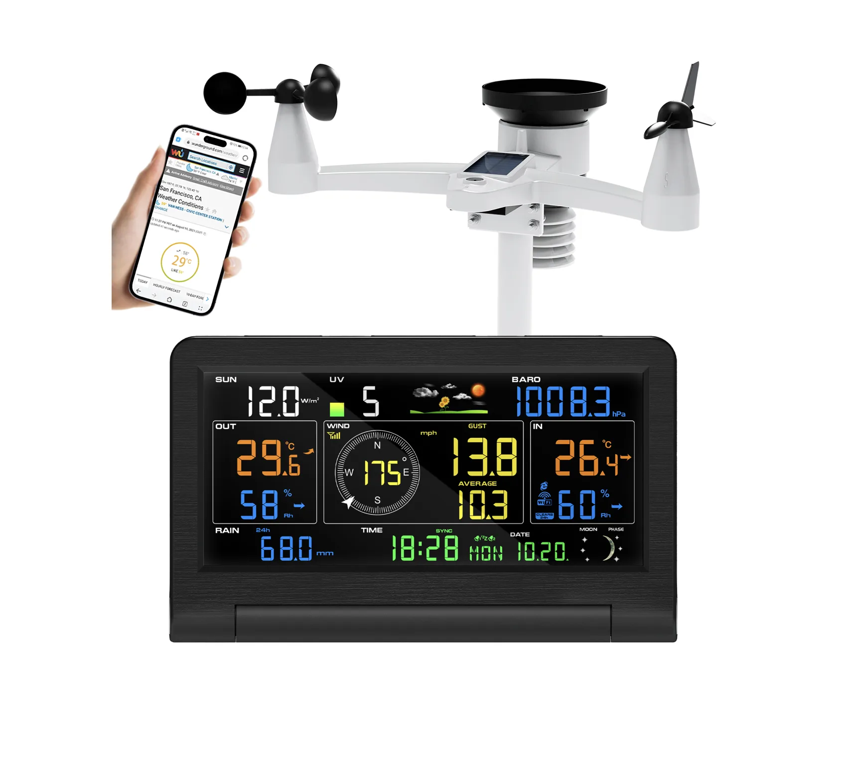 FT0355 WiFi Weather Station Wi-Fi weather station