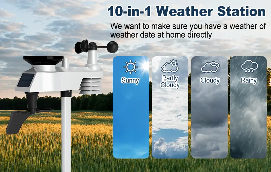 FT0390 WIFI Large Screen Professional Weather Station with CO2 - view 9