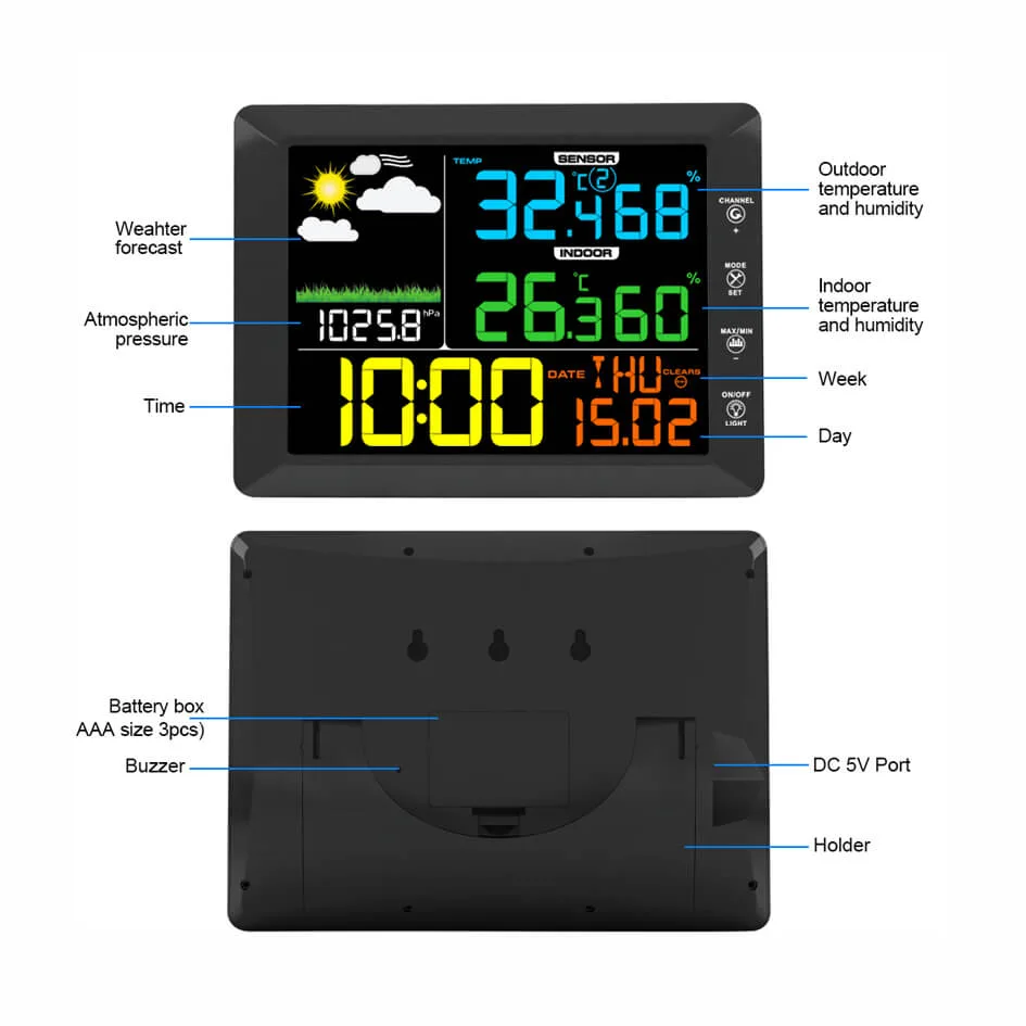 FT0810 RF Weather Station - view 3