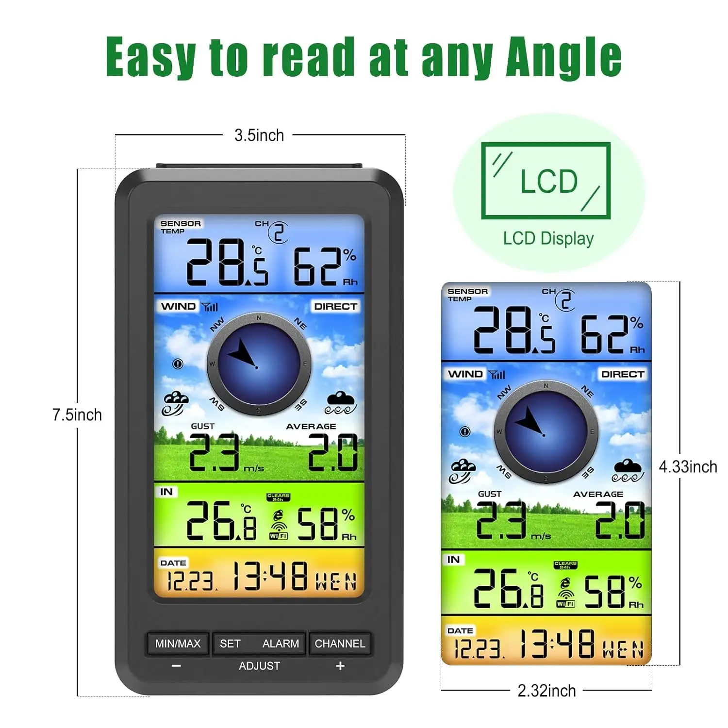 FT0214 Wireless Weather Station Wind Gauge - view 3