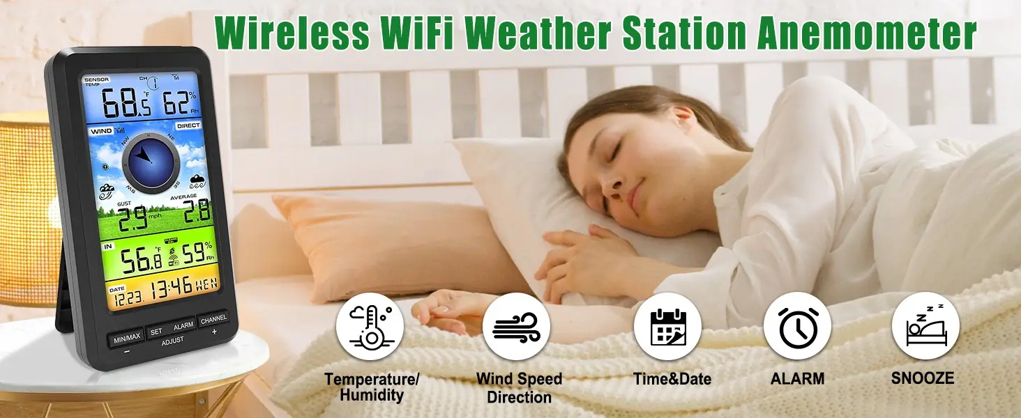 FT0214 Wireless Weather Station Wind Gauge - view 8