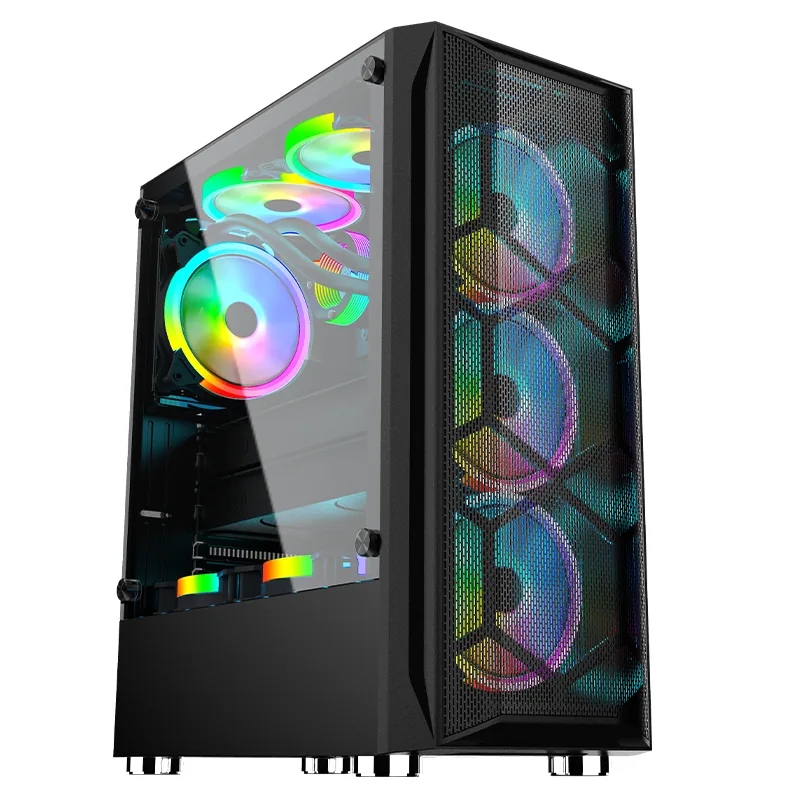 Model 1905 Tempered Glass ATX Gaming Case - Gaming Case manufactured by Ulike Technology