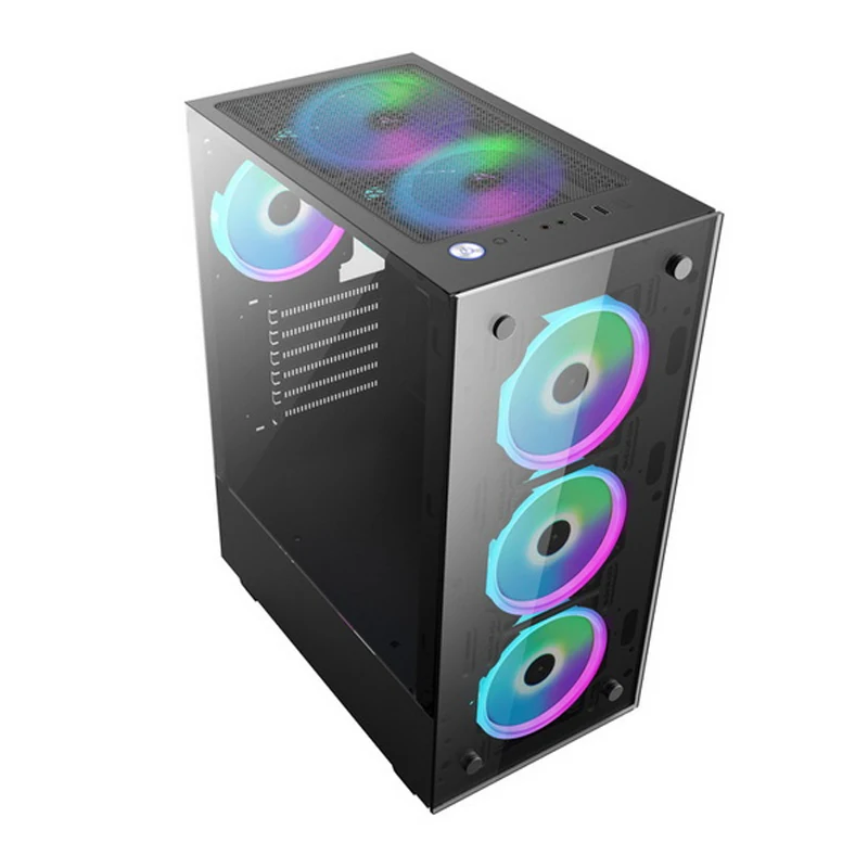 Model 8012 Tempered Glass ATX Gaming Case view 2