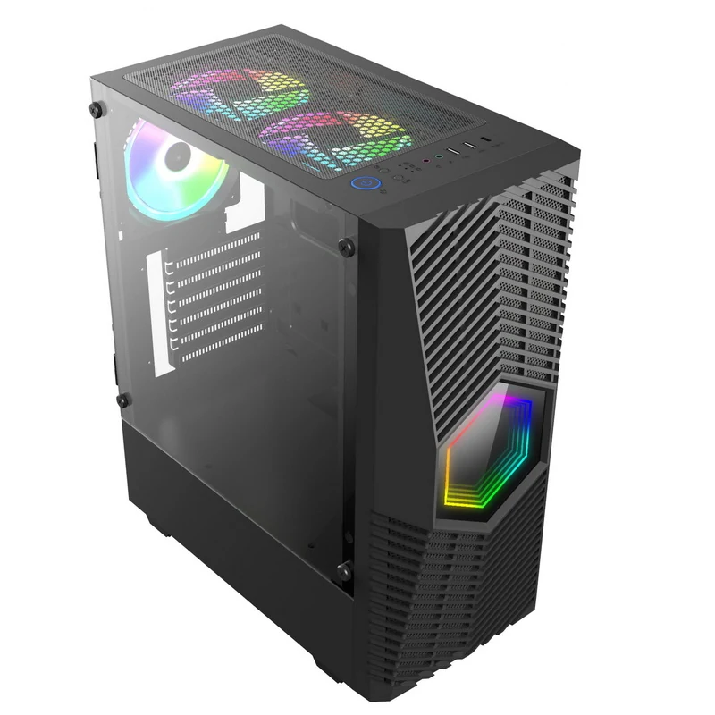 Model 8022 Tempered Glass ATX Gaming Case view 2