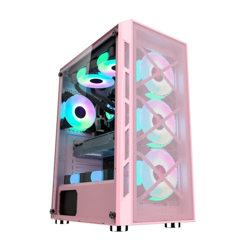 Model 8602 Tempered Glass Micro ATX Gaming Case - Gaming Case manufactured by Ulike Technology