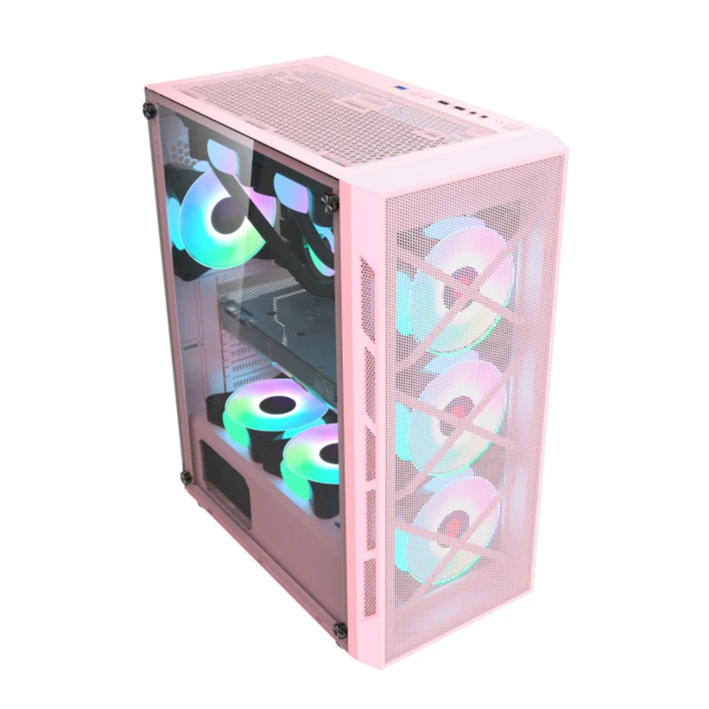 Model 8602 Tempered Glass Micro ATX Gaming Case view 2