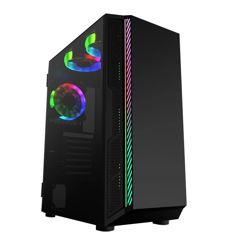 Model 8605 Tempered Glass Micro ATX Gaming Case - Gaming Case manufactured by Ulike Technology
