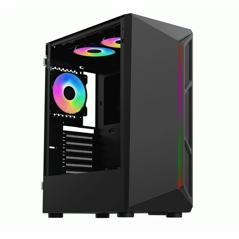 Model 8609 Tempered Glass Micro ATX Gaming Case view 3