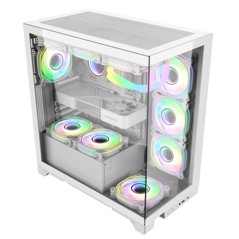 Model U02 Tempered Glass ATX Gaming Case view 4