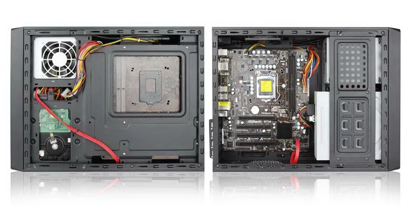 Model U03D All Metal Slim Desktop Case view 6