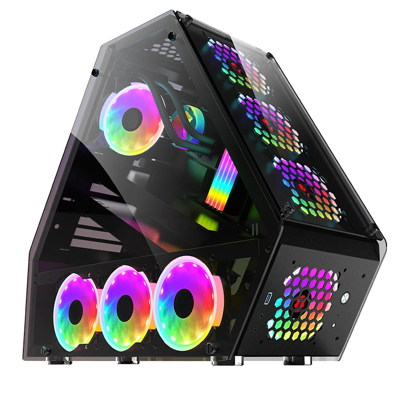 Model 1613 ATX Special Shaped Gaming Case - Special Shaped Case manufactured by Ulike Technology