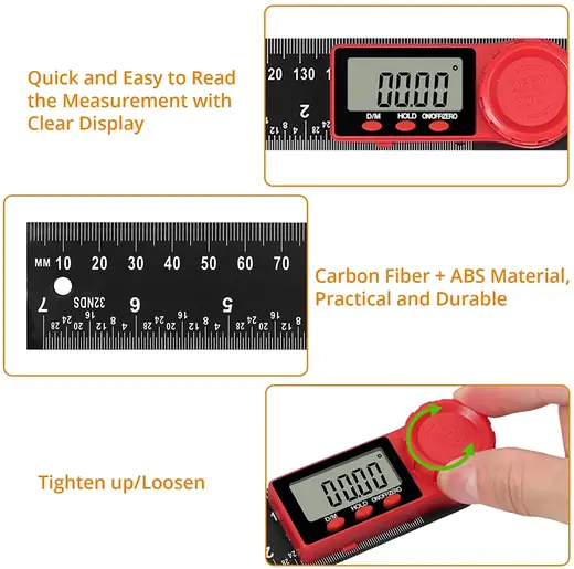 200mm Angle Finder With Ruler - view 2