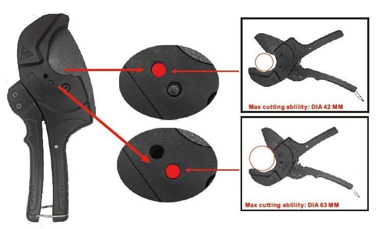 Two Gear Adjustable Pipe Cutter Dia 26 42mm