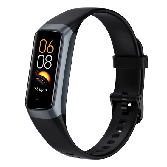 1.1 Inches AMOLED Heart Rate SpO2 Body Temperature Activity Tracker