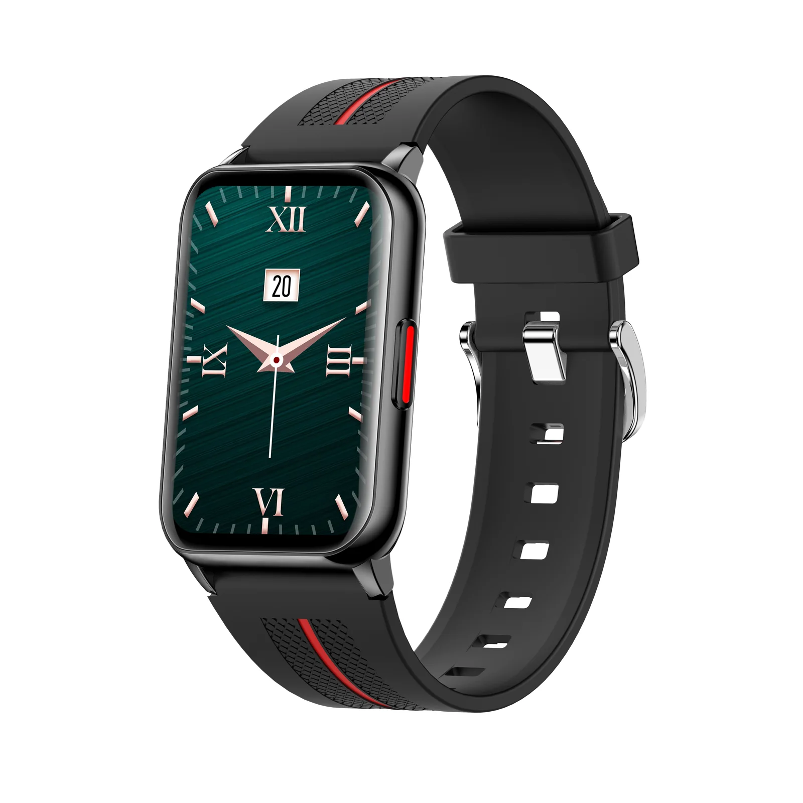 1.57 Inch Hyperboloid Screen Blood Oxygen Heart Rate Monitoring Smart Watch With Two-Tone Strap