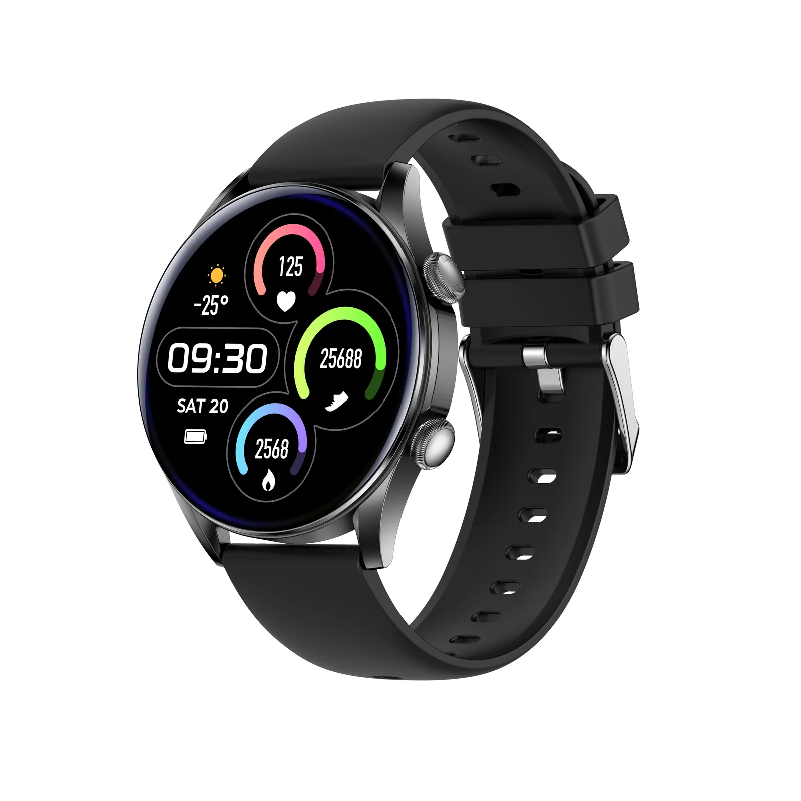 Bluetooth Calling SpO2 Body Temperature HR Monitoring Smart Watch With Intelligence Voice Assistant
