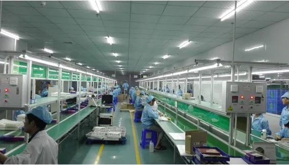 Smart watch production line at the Shenzhen Unique Industrial plant