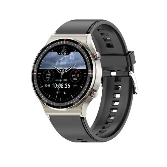 Medical Grade ECG HRV Monitor Smart Watch SpO2 Body Temperature Round Smart Watch - view 3