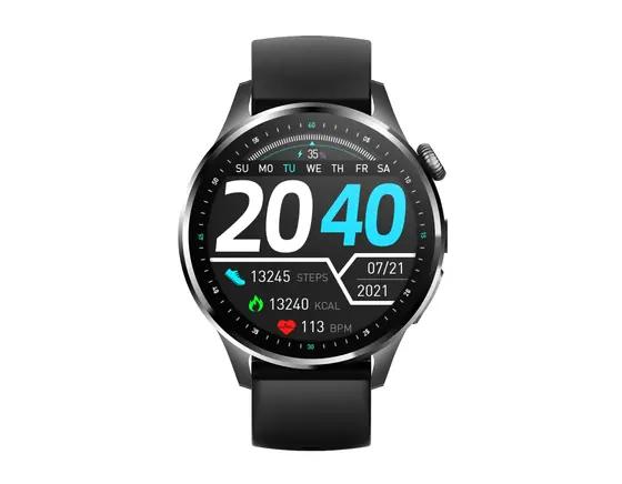 Round 4G SIM Card Android GPS ECG SpO2 Heart Rate Infrared Body Temperature Digital Smart Health Watch - view 2