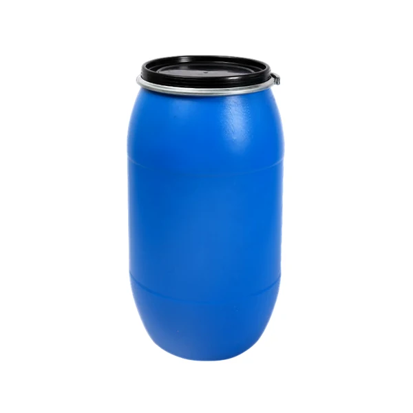 160 litre blue plastic open head drum