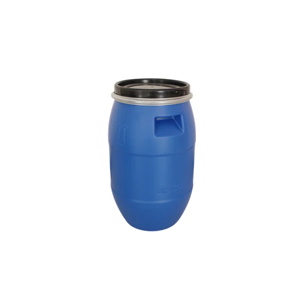 30 litre blue open top plastic drum with locking ring